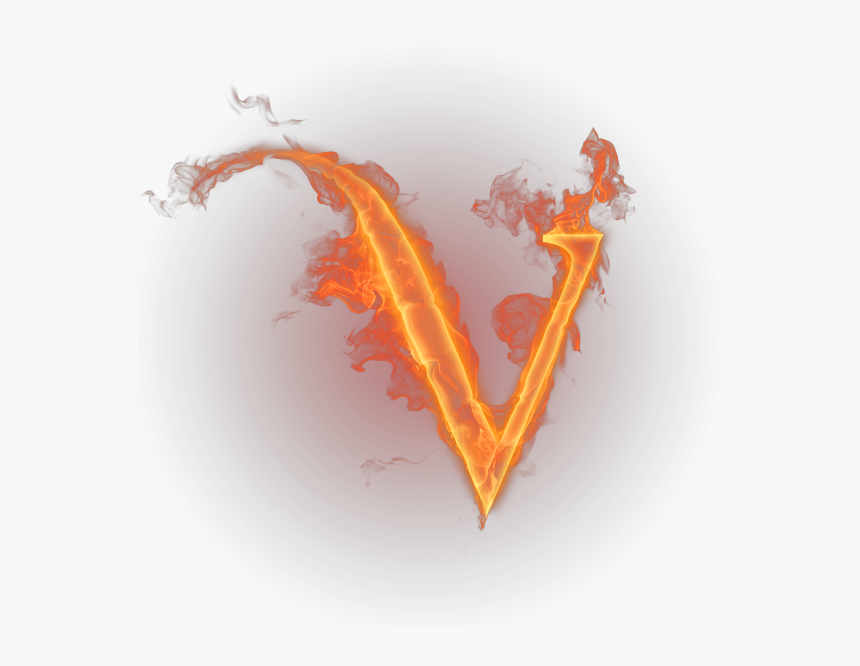 Английский Алфавит, Огненная Буква V, Огонь, Пламя, - Logo Png Letter V, Transparent Png