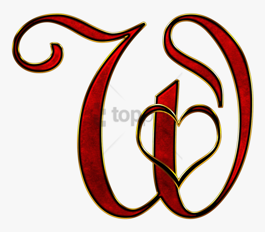 Free Png Valentine Capital Letter W Png Image With - Valentine Capital Letter, Transparent Png