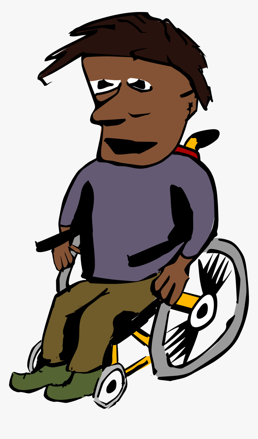 Wheelchair Accessible Van Intellectual Disability Sitting - Disabled Person Clip Art, HD Png Download