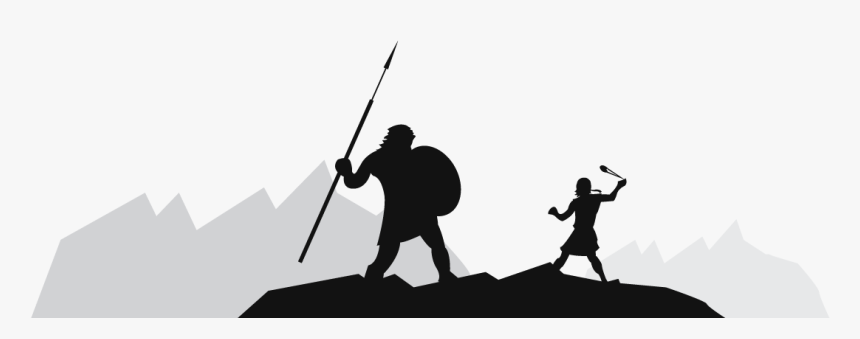 David Vs Goliath Png, Transparent Png