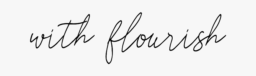 With Flourish - Calligraphy, HD Png Download