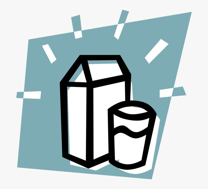 Graphic Free Milk Vector Carton - Bebidas Em Portugues Vocabulario, HD Png Download