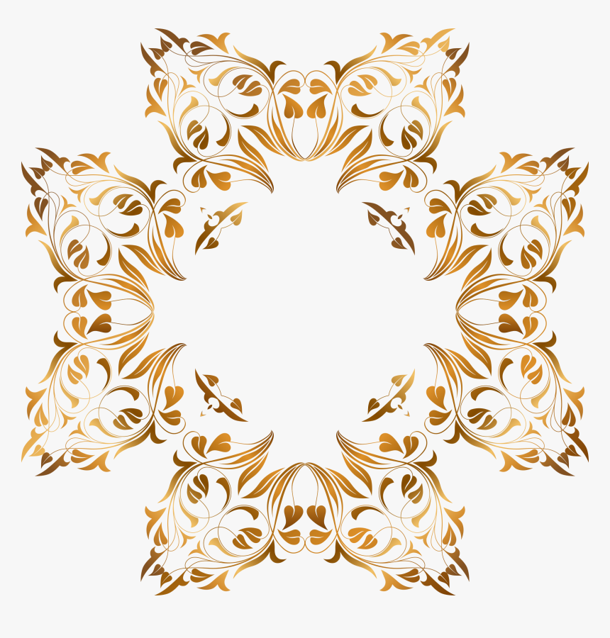 Floral Flourish Frame 18 Clip Arts - Drawing, HD Png Download