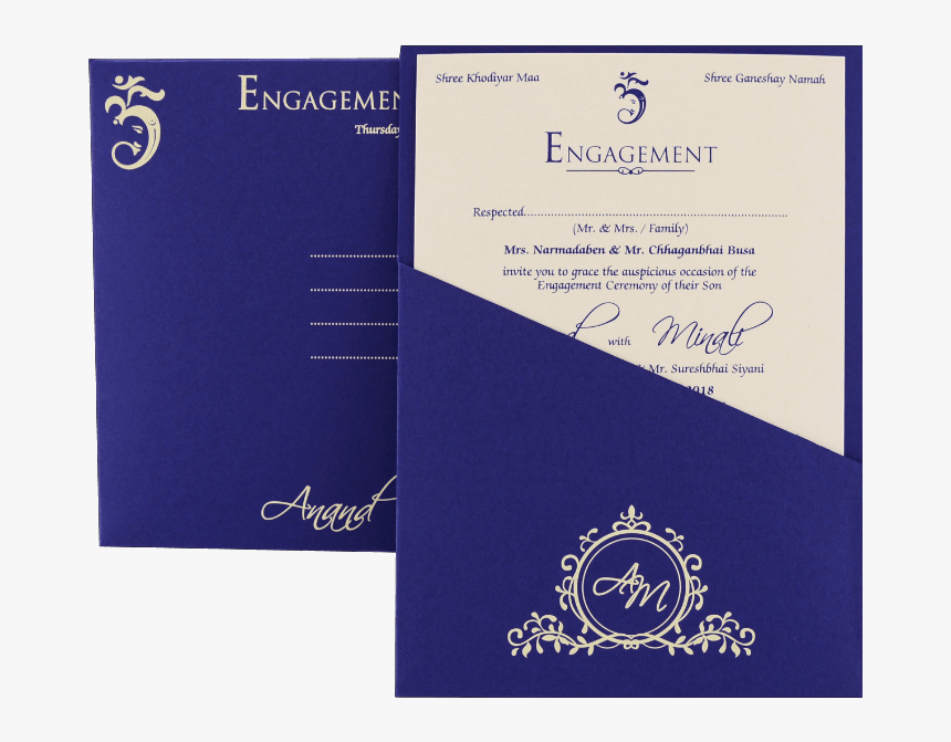 Engagement Invitations - Ec-9525 - - Engagement Ceremony Paper, HD Png Download