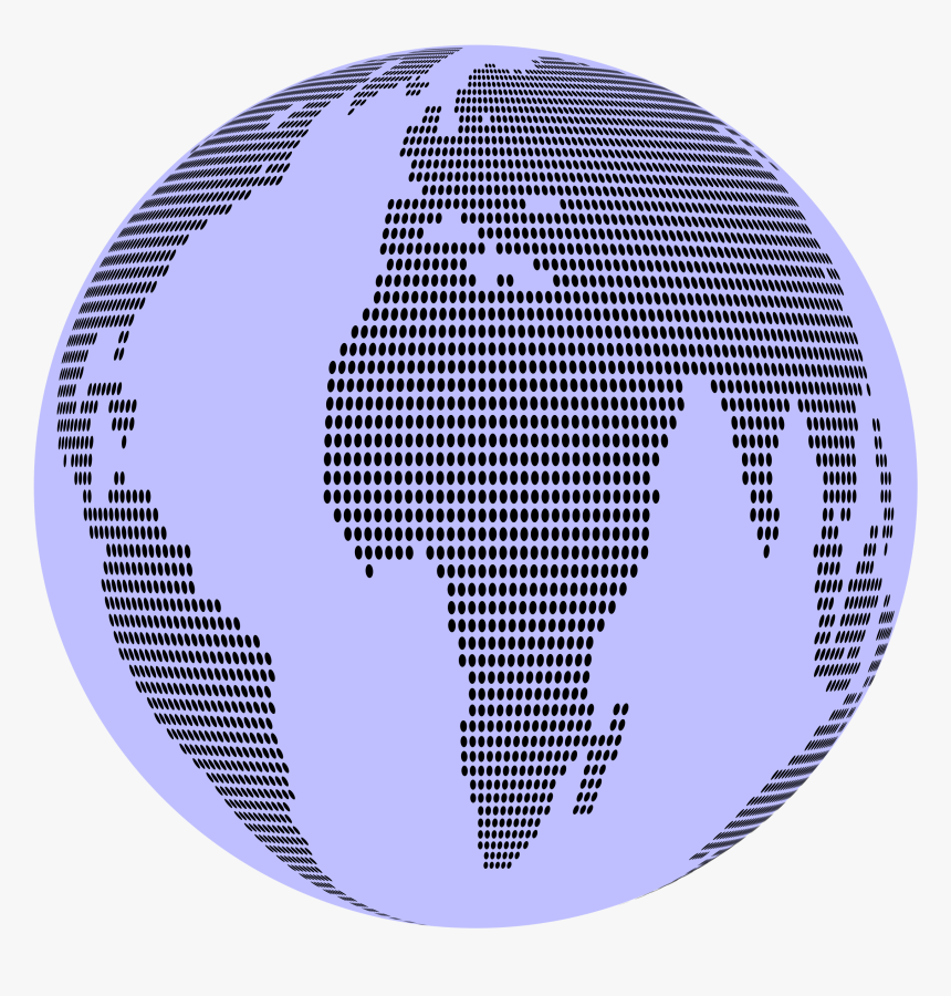 This Free Icons Png Design Of World Map Dots 3 Globe - Portable Network Graphics, Transparent Png