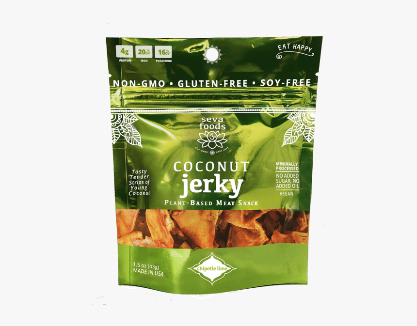 Seva Foods Coconut Jerky, Chipotle Lime - Seva Foods Space Ice Cream, HD Png Download