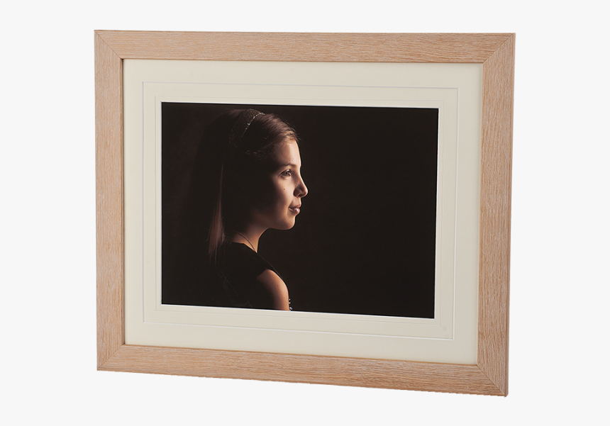 Natural Oak Wood Traditional Frame Framing Studio Portraits - Picture Frame, HD Png Download