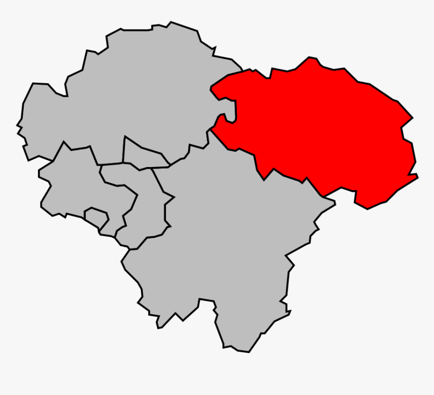 Map Ac Arrondissement Of Departments France Thionville, HD Png Download