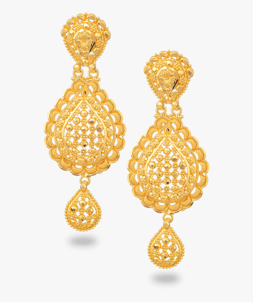 Jali 22ct Gold Filigree Earring - Gold Filigree Ball On Transparent, HD Png Download