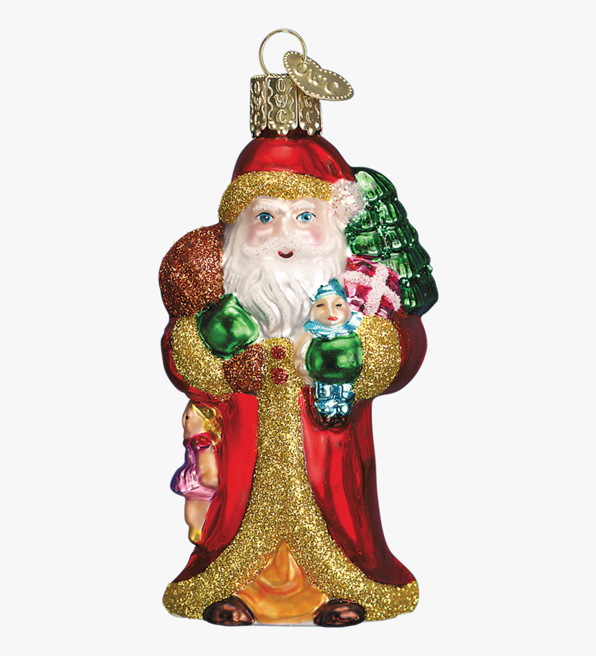 Old World Christmas Father Christmas With Gifts - Figurine, HD Png Download