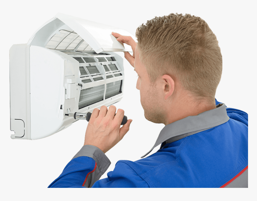 Technician Repairing Air Conditioner - Air Conditioner Repair Png, Transparent Png