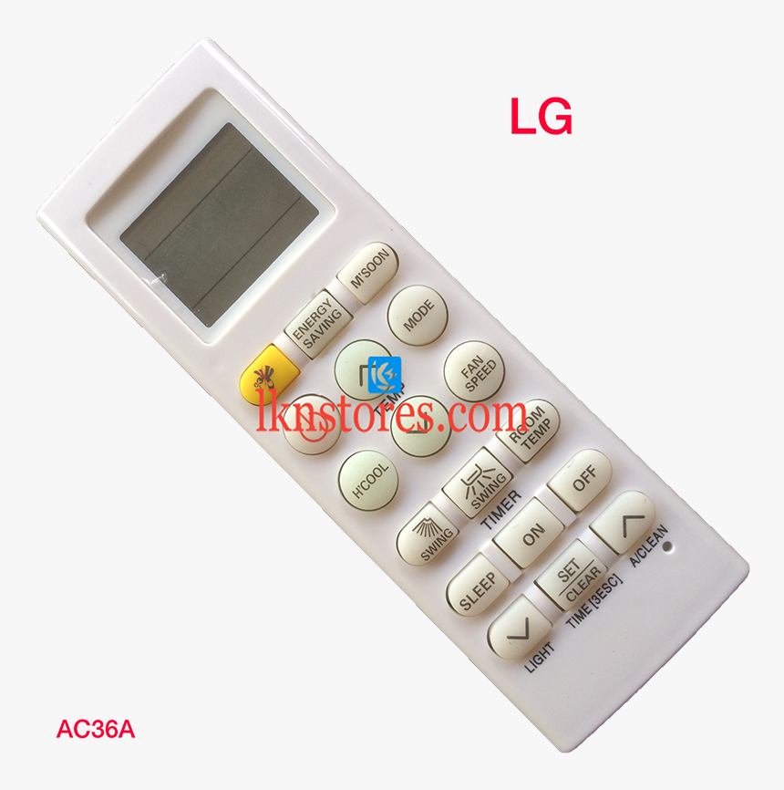Lg Ac Air Condition Remote Compatible Ac36a - Lloyd Ac Remote, HD Png Download