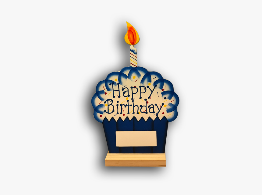 Birthday Cupcake Large - Birthday Cake, HD Png Download