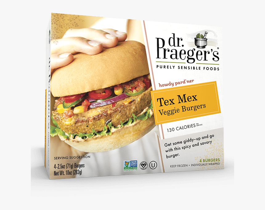 Praeger S Tex Mex Veggie Burgers - Dr Prager Veggie Burgers, HD Png Download