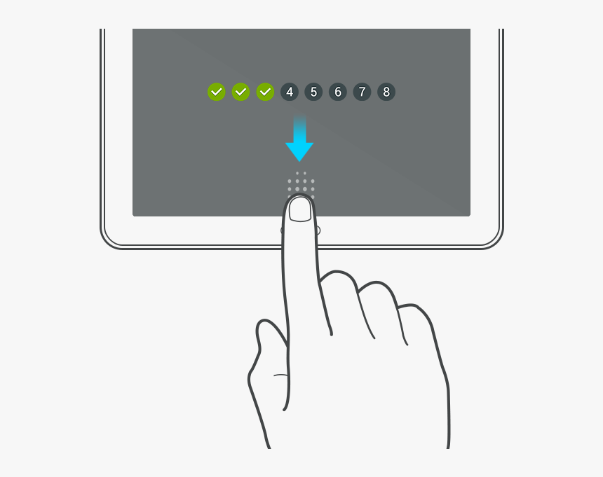 Samsung Galaxy Tab A Fingerprint, HD Png Download