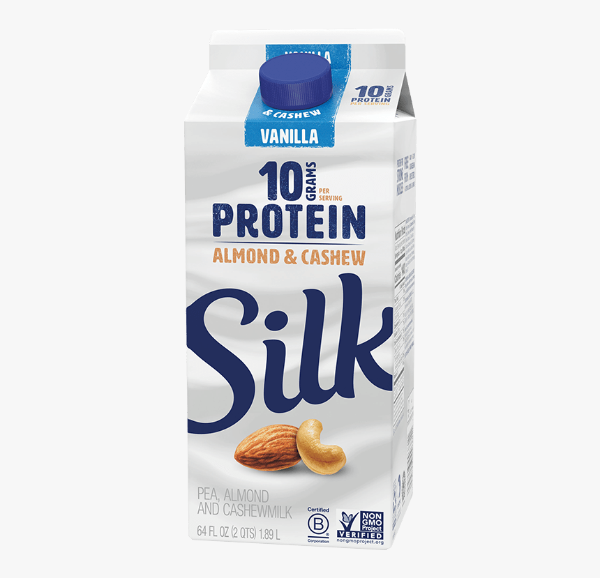 Silk Vanilla Protein - Silk Protein Nut Milk Almond And Cashew, HD Png Download