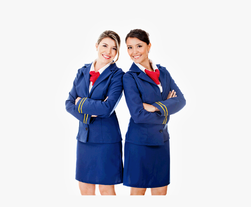 Stewardess Png - Flight Attendant Blue Uniform, Transparent Png