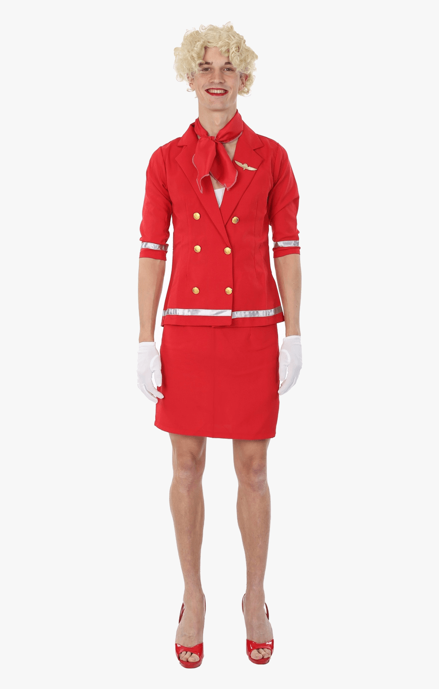 Air Hostess Png Transparent Image - Red Sequin Dress, Png Download