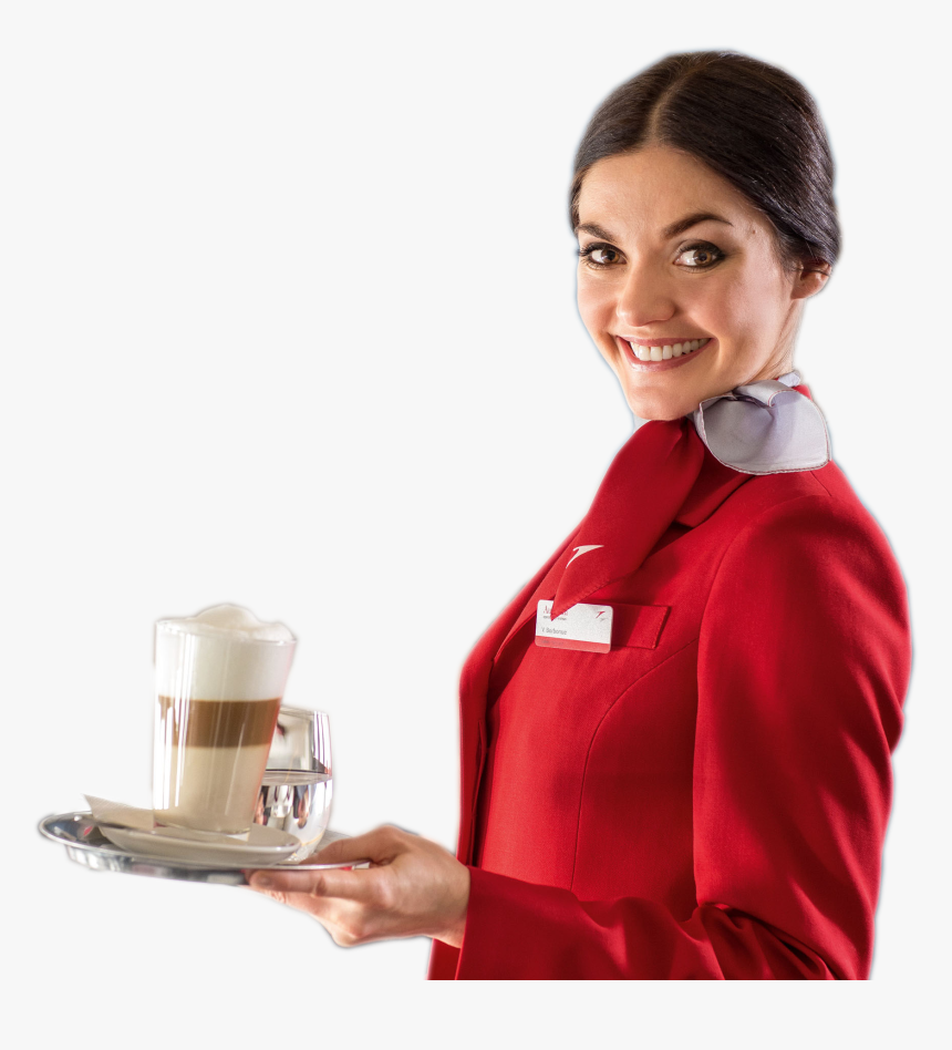 Flight Attendant With Passengers, HD Png Download