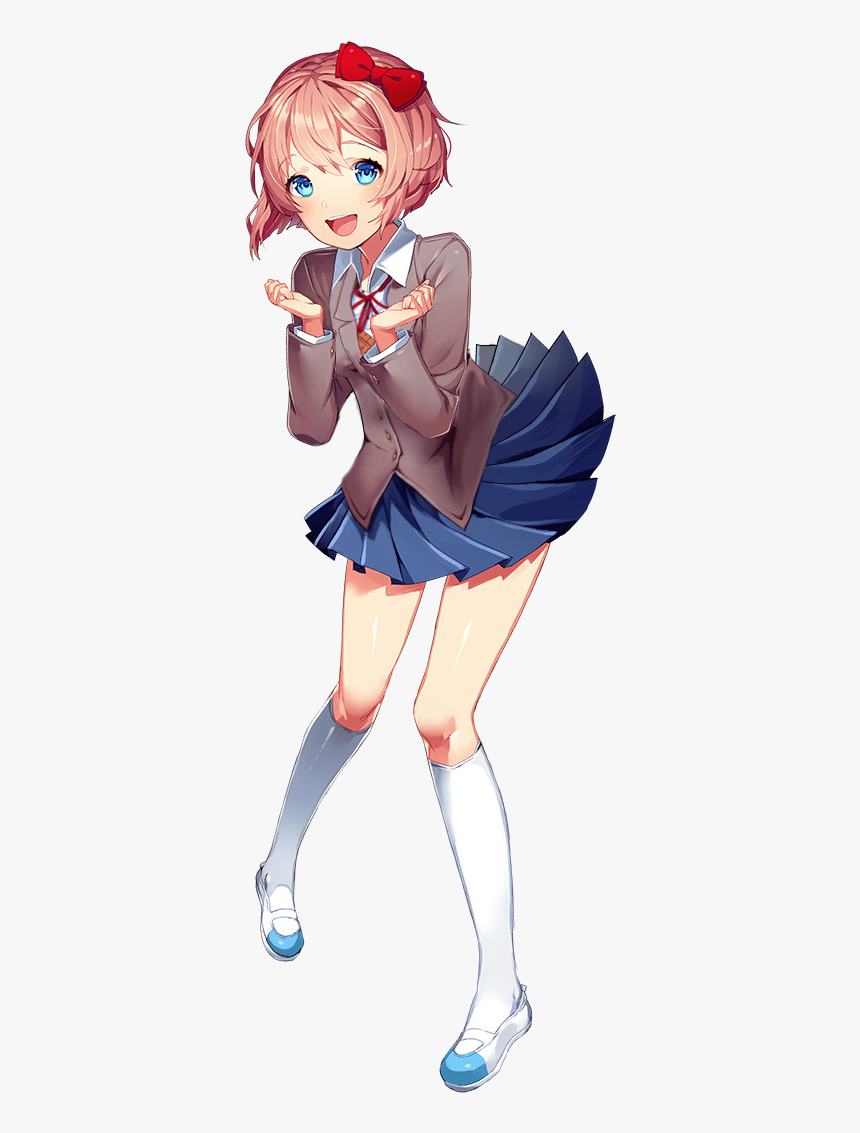Doki Doki Literature Club Sayori, HD Png Download