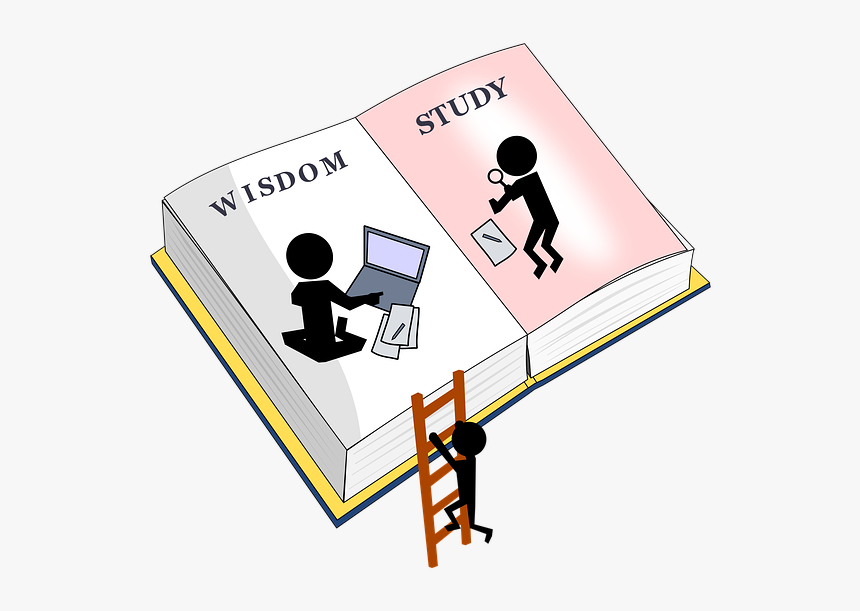 Open Book With Wisdom On One Page And Study On The - Shoot Basketball, HD Png Download