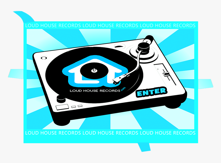 Loud House Records - Turntable Vector, HD Png Download