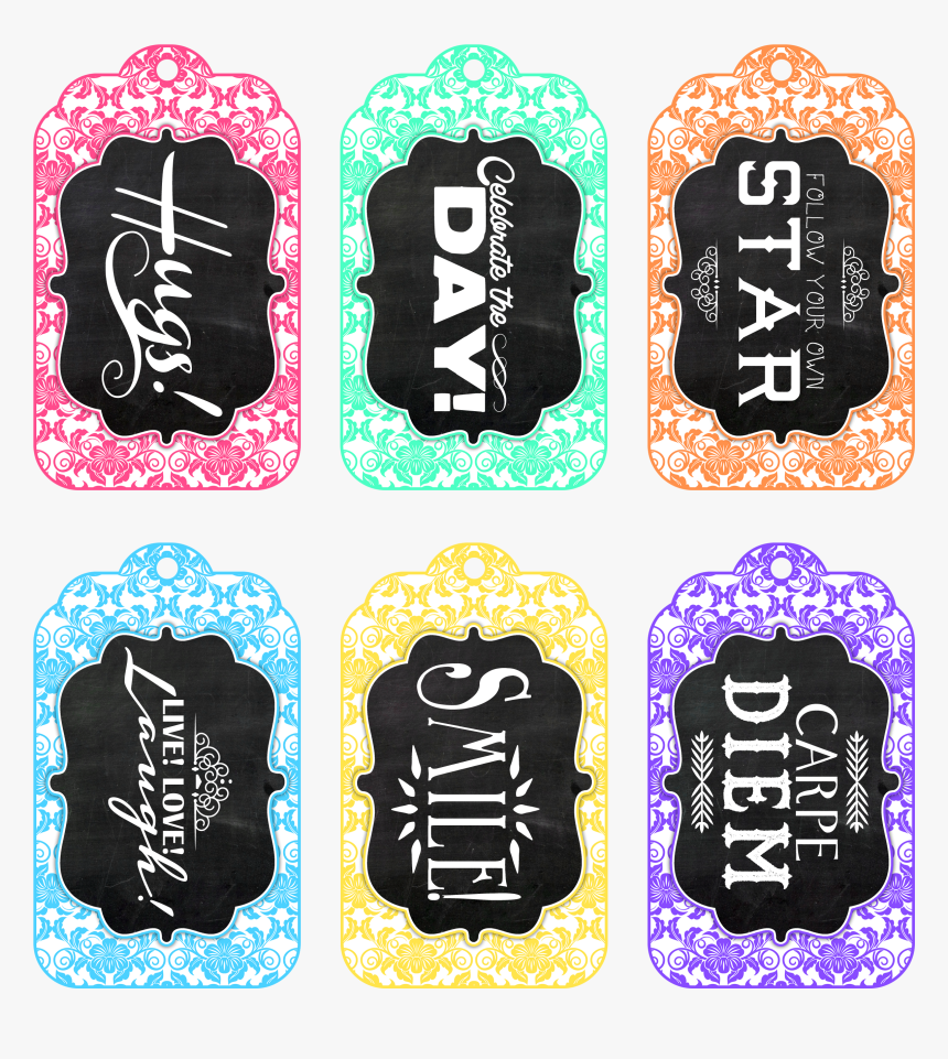Etiquetas Estilo Pizarra Para Imprimir, HD Png Download