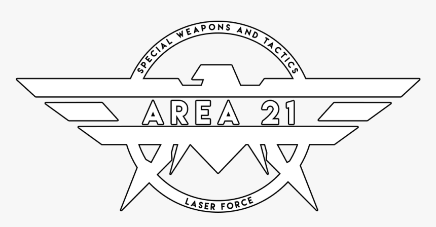 Area 21 Laser Tag - Gear With Wings Logo, HD Png Download