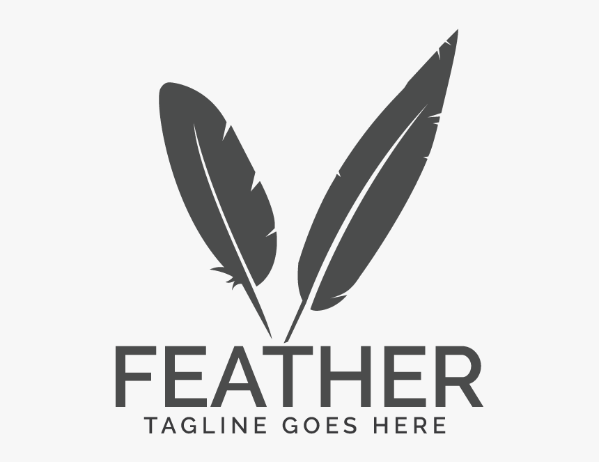 Feather Elegant Logo - Graphic Design, HD Png Download