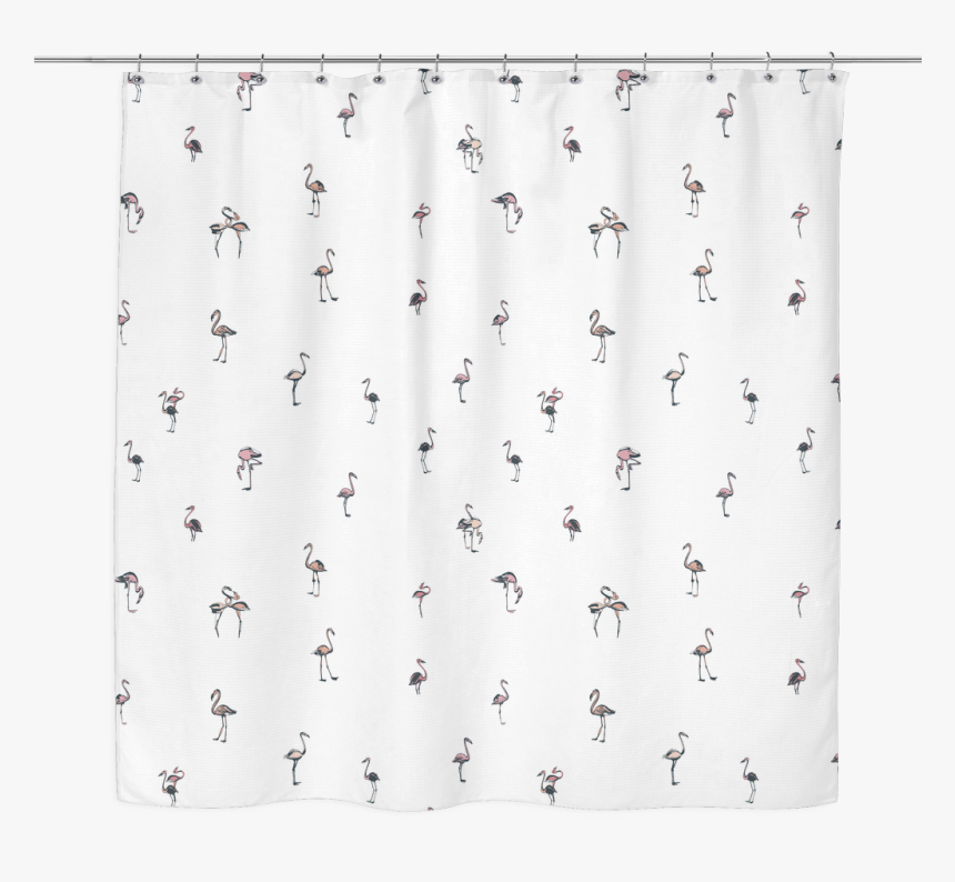 Flamingo Print Shower Curtain - Duck, HD Png Download