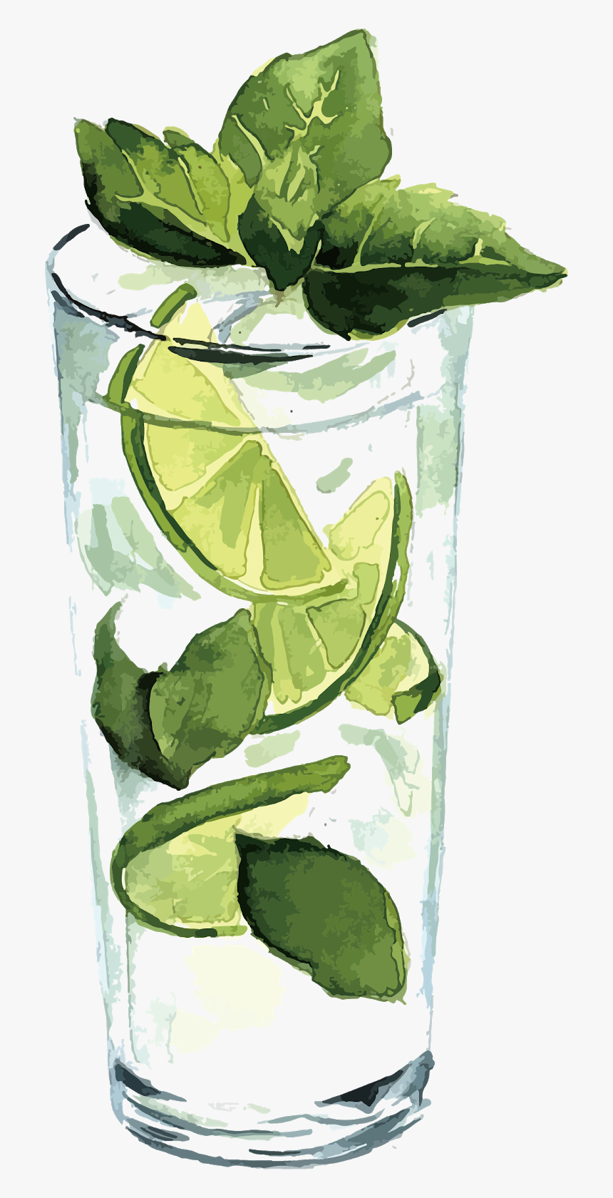 Watercolor Cocktail, HD Png Download