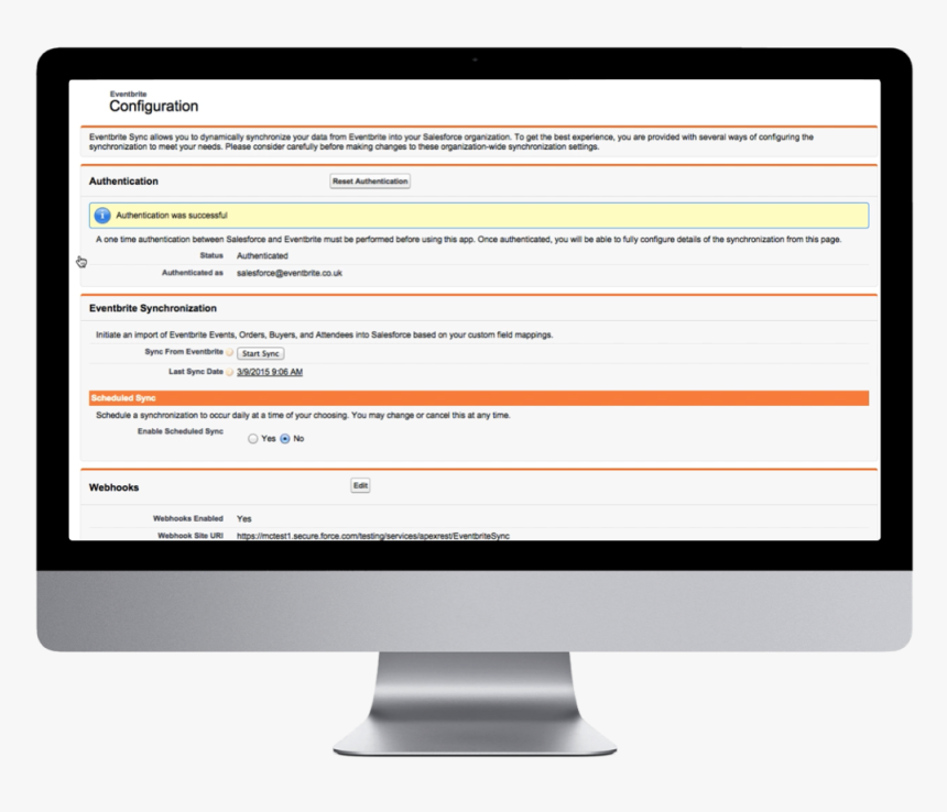 5 - Eventbritesync Config - Monitor View Background Copy Png, Transparent Png