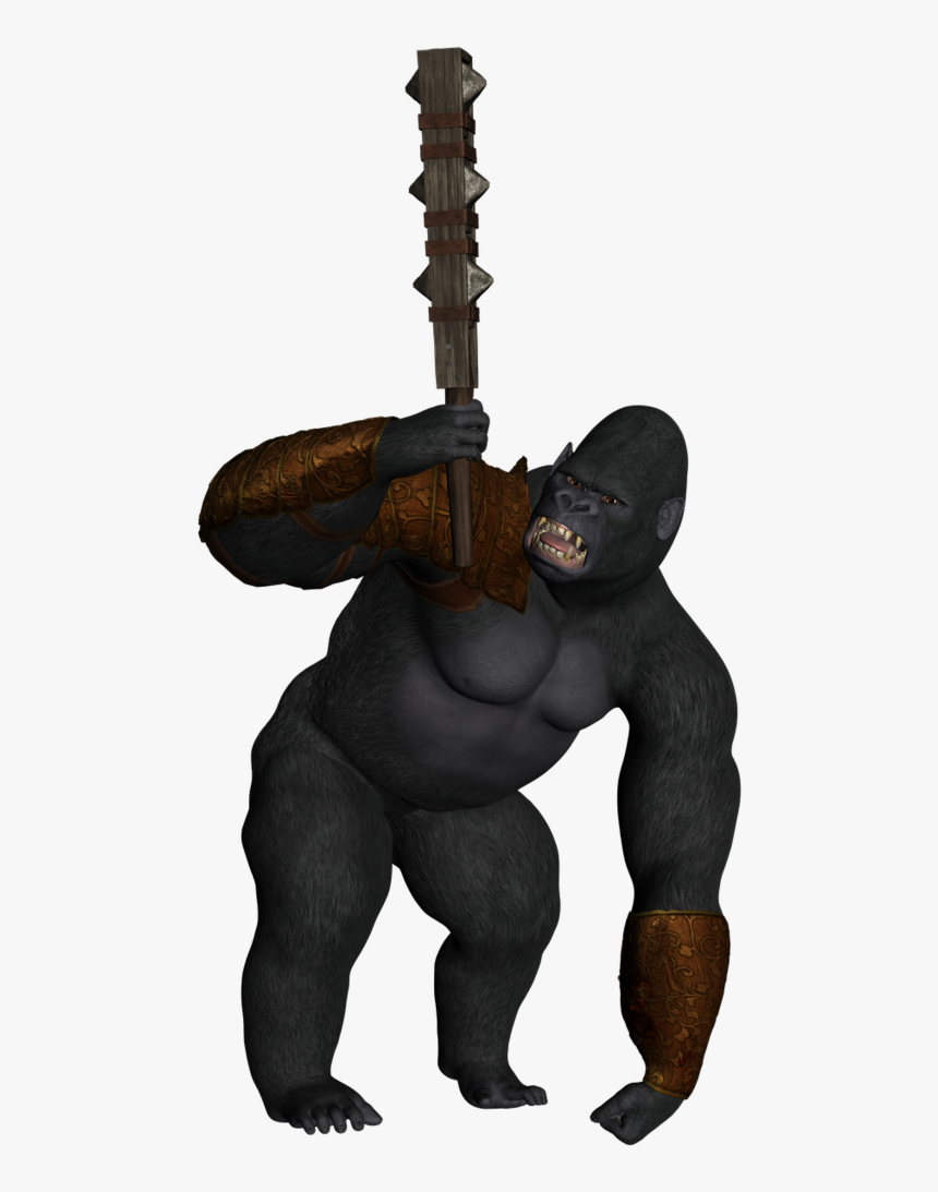 Gorilla 3d Png, Transparent Png
