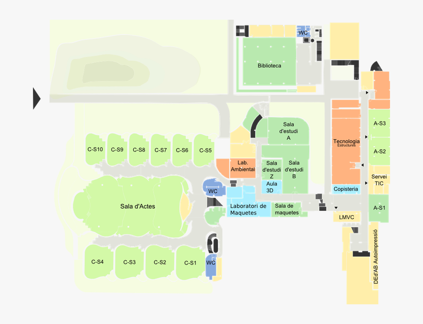 Ca Ps1 - Plano De Una Escuela, HD Png Download