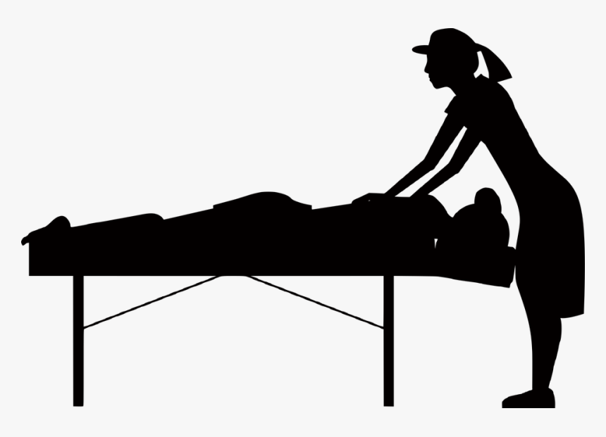 Massage Therapy, Relax, Silhouette, Physiotherapy - Massage Silhouette, HD Png Download