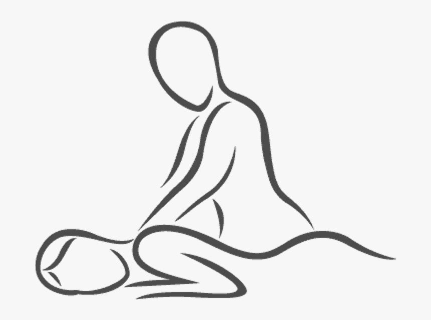 Women To Men Body Massage Spa Near Jadavpur Selimpur - Massage Black And White, HD Png Download