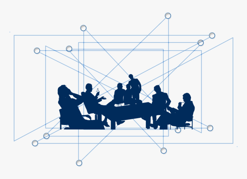 Network, Web, Connection, Workshop, Teamwork - Group Discussion, HD Png Download