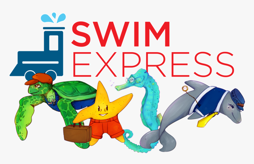 Swim Together Swim Express Train - Never Give Up Swimming, HD Png Download