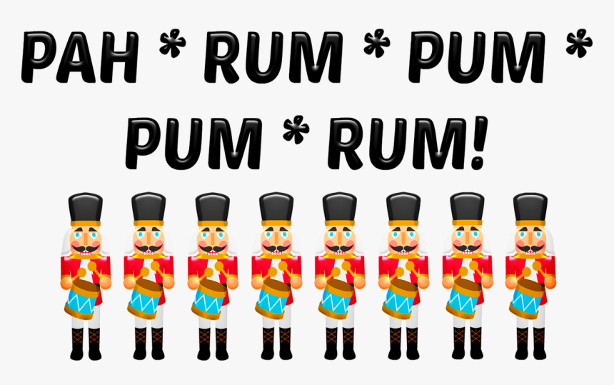 Transparent Nutcracker Png - Cartoon Drummer Boy Christmas, Png Download
