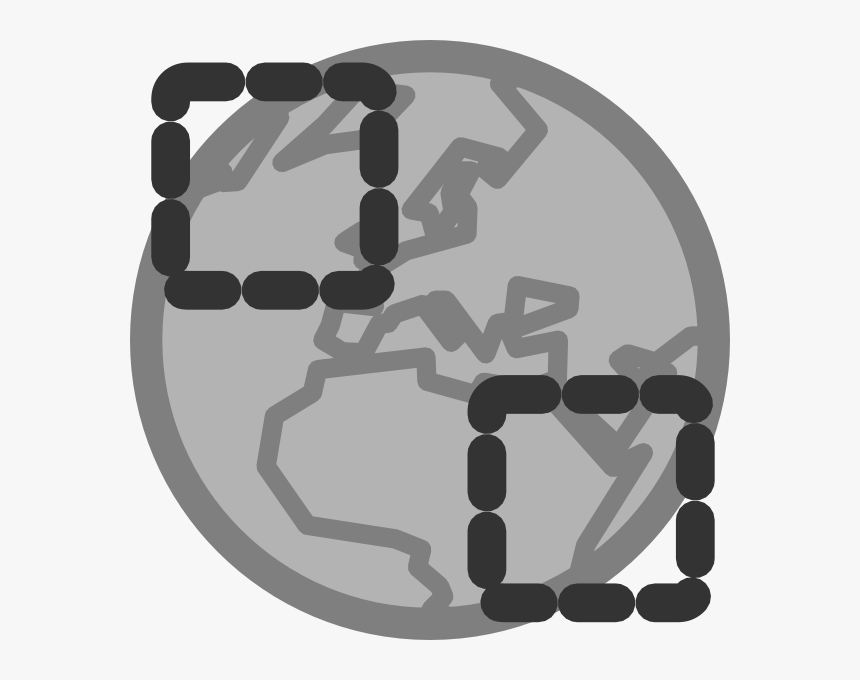 Online Connection Disabled Svg Clip Arts - Globe Clip Art, HD Png Download