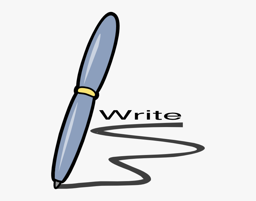 Write Clip Art At Clker - Pen And Pencil Clip Art, HD Png Download