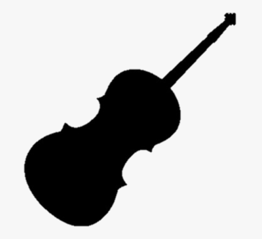 Silhouette Of A Violin, HD Png Download