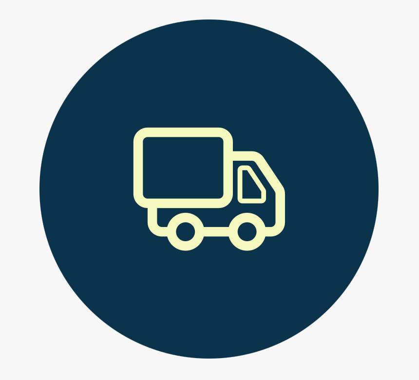 Camper - Truck Circle Icon Png, Transparent Png