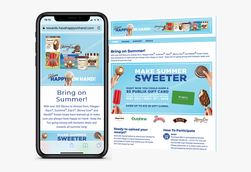 Nestle Happy On Hand, HD Png Download