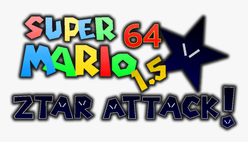 Super Mario 64 Hacks Wiki - Super Mario 64 1.5 Ztar Attack, HD Png Download