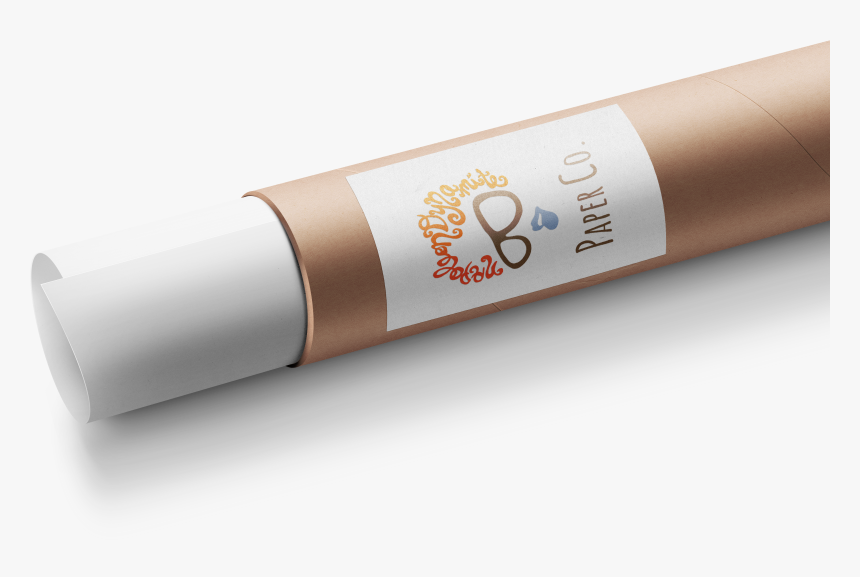 Paper Tube Mockup - Kkaw, HD Png Download