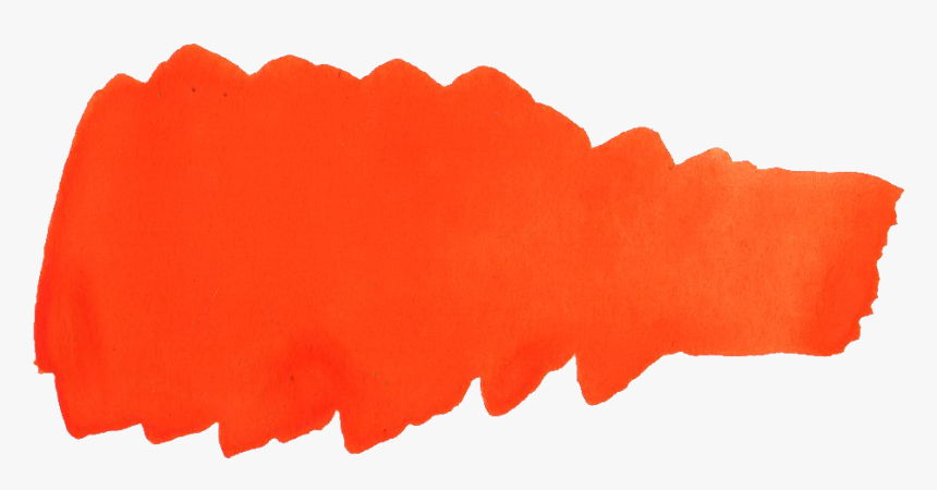 Orange Paint Stroke Png Clipart , Png Download - Orange Paint Swipe Png, Transparent Png