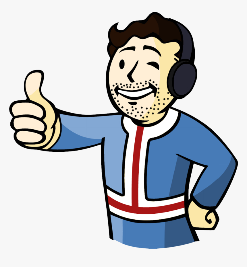 Vault Boy Thumbs Up Png, Transparent Png