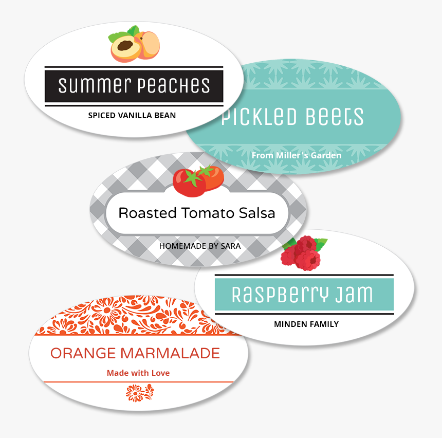 Canning Jar Labels Reusable - Love Jar Label Designs, HD Png Download