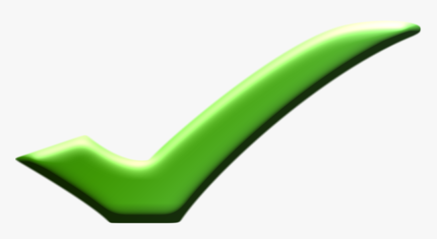 Elongated Checkmark, HD Png Download
